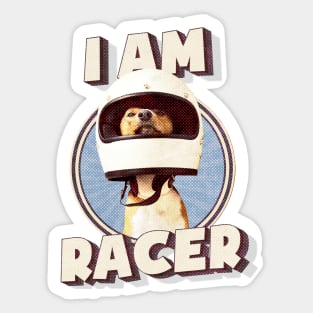 Funny Dog I Am Raccer | Labrador Retrievers Sticker